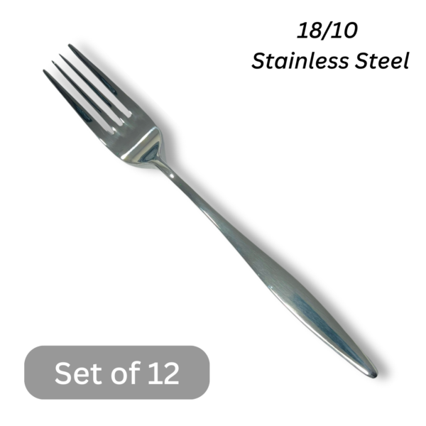 12x UYSAL New Stainless Steel Cutlery Dining Table Forks Pastry Dinner Forks - Image 2