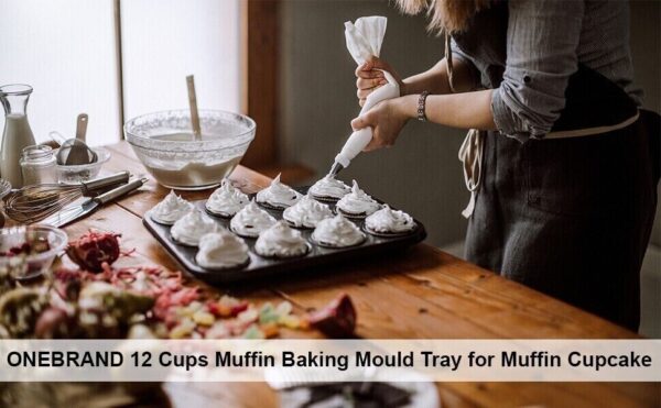 Large 24 Cup Muffin Cake Pan Baking Tray Deep Tin Fairy Cupcake Steel Bakeware - Image 3