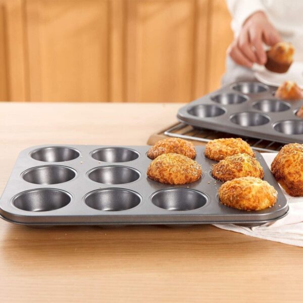 Large 24 Cup Muffin Cake Pan Baking Tray Deep Tin Fairy Cupcake Steel Bakeware - Image 5