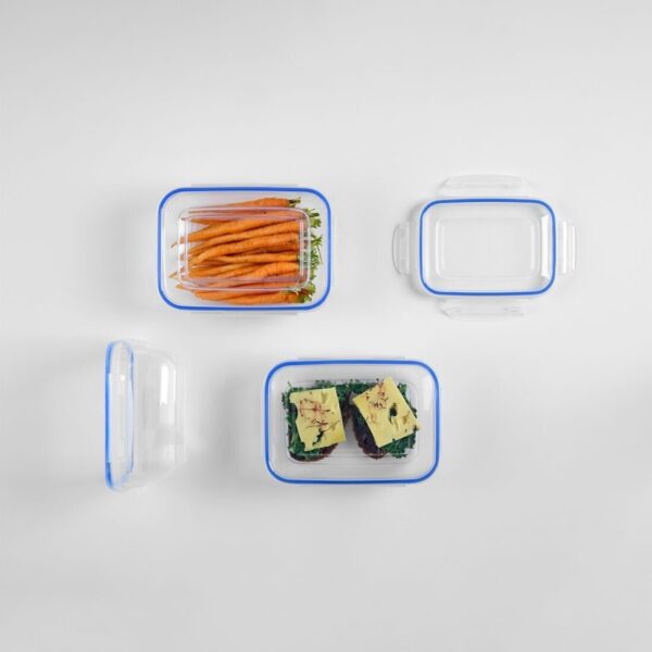 800ml Airtight Food Storage Rectangular Containers Clip Lid Seal Lock BPA Free