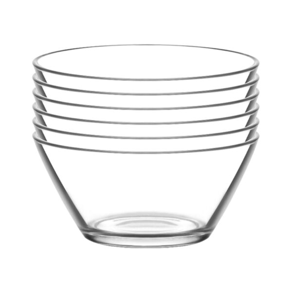 LAV 6x Vega Glass Serving Bowls Kitchen Mixing Dishes 10.5cm Clear - Image 5