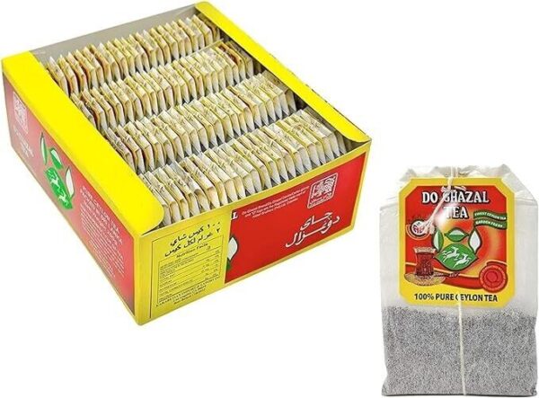 Do Ghazal Black Tea Pure Ceylon 100 Tea bags 200g - Image 2