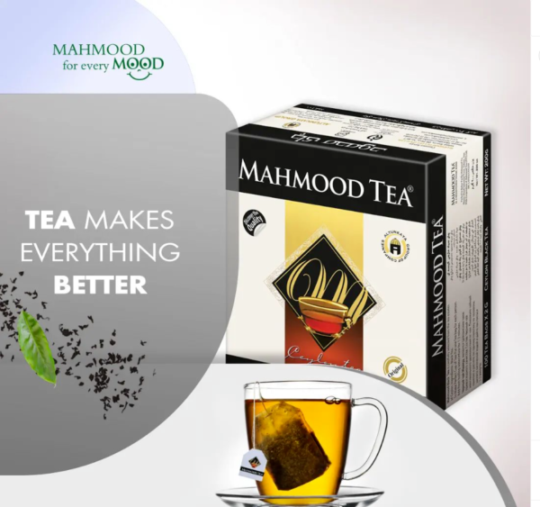 Mahmood Ceylon Black Tea Bags - 1 Box (100 Tea Bags x 2g) - Image 2