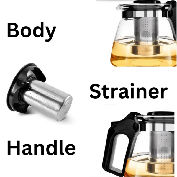 Glass Teapot Set Tea Bar Machine Filtered Brewing Tea Pot 900ML-1100ML-1500ML - Image 3