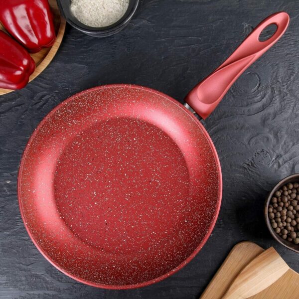 Papilla Non-Stick Granite Coating Cooking Set Casserole & Maxi Fry Pan Set of 7 - Image 4