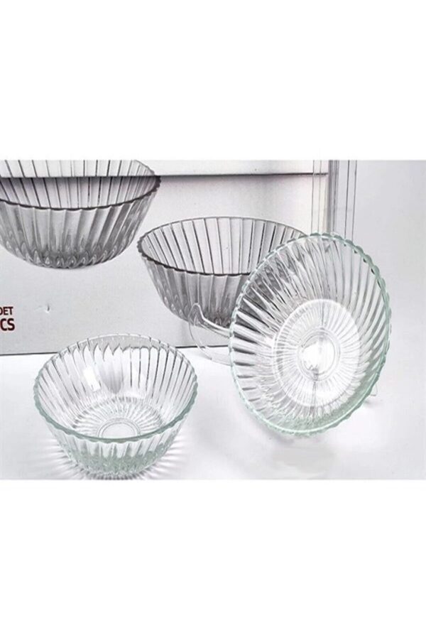 6x Vidrex Lead Free Crystal Glass Dessert Ice Cream Bowls Snack Dish Gift Box - Image 2